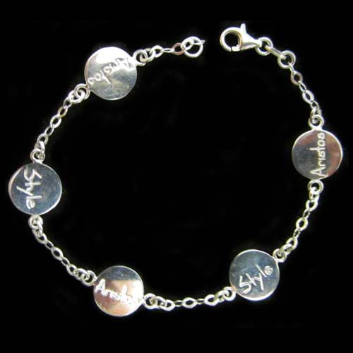 Imagen pulsera plata Estyl Aristos